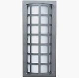 101 Outdoor Light Wall Fixture in Stainless Steel  White Glass