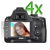 GTMax 4 x Clear LCD Screen Protector - 3.1 Inch for Nikon D5000 Digital Cam ....