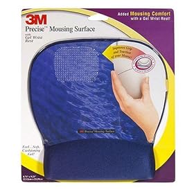 3M Precise Mousing Surface with 3M Gel Wrist Rest Blue Water Design   8.71 in x 9.21 in