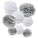 WYZworks Set of 8 (Assorted White/Grey Pack) 8