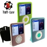 i-nique Tuff Luv ipod nano Triplets Sports pack 3 silicone skin cover case - Chilled Pack