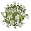 Pugster Ivy Garden Brooch