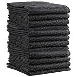 Moving Blanket (12-pack) 72" X 80" Econo Mover (65 lbs/dozen, Black/Blue)