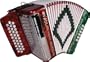 Sofiamari Sm-3112 31-Button 12 Accordion Gcf Red & Green Pearl
