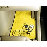Georgia Tech Yellowjackets NCAA Car Floor Mats (2 Front) Yellow