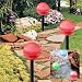 Set of 2 Red Solar Ball Light