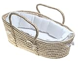White Waffle Fabric Moses Basket