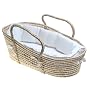 White Waffle Fabric Moses Basket