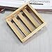 Elegance4beauty(TM) Practical 77cm Square Natural Wood Soap Dish Box Container