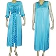 Silk Gown and Robe Long Sleeve Dress Size M (kftns002)