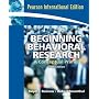 Beginning Behavioral Research: A Conceptual Primer