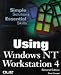 Book Using Windows Nt Workstation 4 (Using)