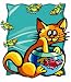 Cat and Fish Bowl Premium T-Shirts