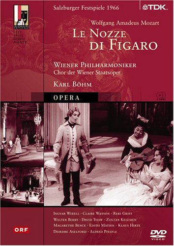 CD-Charts  DVD : Mozart - Le Nozze di Figaro / Bohm, Berry, Grist, Mathis, Wixell, Watson, Kelemen, Bence, Salzburg Festpiele