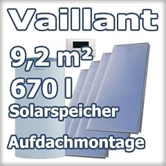 Vaillant 9,2 m� Solaranlage mit Heizungsunterst�tzung Aufdach-Montage