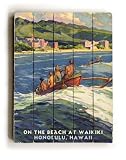 ArteHouse planked wood sign 18 x 24 Vintage Hawaii Wall Decor