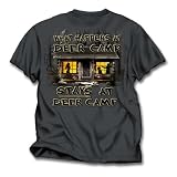 Buck Wear What happens at Deer Camp stays at Deer Camp Adult T-shirt by Buck Wear