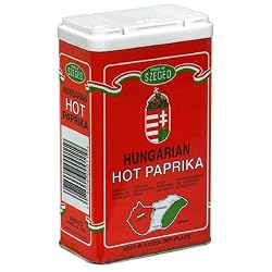 Hungarian Hot Paprika, 5-Ounce Tins (Pack of 6)