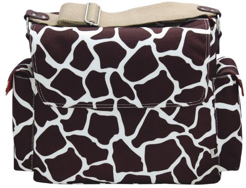 OiOi Giraffe Print Messenger