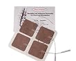 ESA Medical Premium 40 Electrodes of 2 x 2 Square Tan Cloth Electrode Pads with Tyco ® Gel 10 Resealable Packs of 4 Electrodes Each by Pro-Patch ®