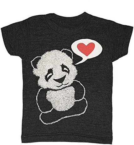 Gnome Enterprises Kids Panda T-Shirt Toddler Size 2 Charcoal