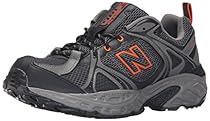 New Balance Men's 481v2 Trail Running Shoe, Black/Orange, 7.5 D US
