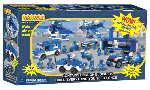 Buy Best Lock 1000pc Police Playset by Best Lock now!