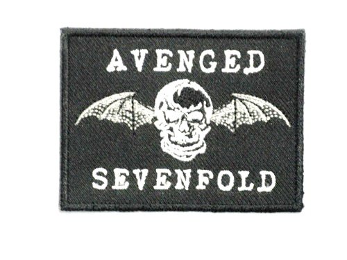 AVENGED SEVENFOLD Logo Iron On Sew On Embroidered Heavy Metal Patch Applique 2.9"/7.5cm