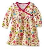 Zutano Baby-girls Infant Garden Snail Long Sleeve Wrap Dress