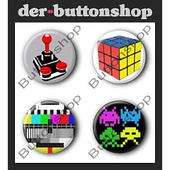4 80er Buttons #2