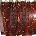 2 Organza Maroon Embroidered Sari Curtains Drapes Panel 92 Tabs