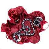 Pearl Necklace Freshwater Potato Silver .925 Black Necklace Bracelet Earring Stud 9.5-10.0mm 17 Travel Pouch By Bucasi
