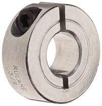 Ruland CL-4-A One-Piece Clamping Shaft Collar, Aluminum, .250