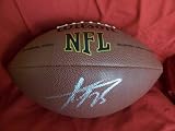 Adrian Peterson Autographed NFL Wilson Composite Football, Minnesota Vikings, Oklahoma Sooners, Proof Photo of Adrian Signing for Us.
