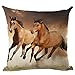 Oil Painting Horse Printing Cushion Cover LivebyCare Linen Cotton Cover Throw Pillow Case Sham Pattern Zipper Pillowslip Pillowcase For Home Sofa Couch Bedding Chair Seat Back