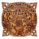 Bali Art Wall Decor - Traditional Market 2 Relief Panel