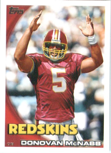 2010 Topps NFL Football Card # 350 Donovan McNabb - Washington Redskins - NFL Trading Card in a Protective ScrewDown Case!