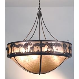 Meyda Tiffany - 81918: 54W Elephant Inverted Pendant by Meyda