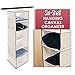 Whitmor Closet Organizer Heavy Duty Canvas 6 Shelf Hanging Accessory Bag, 6 Section, Off- White