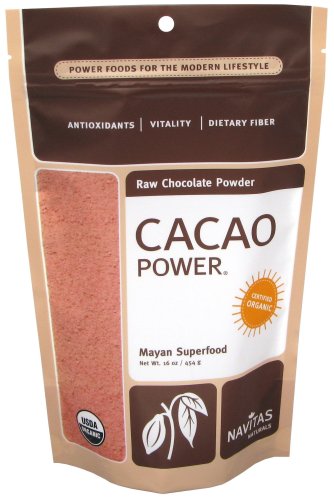 Navitas Naturals Raw Chocolate Powder, Organic Cacao Power,16-Ounce Pouch (Pack of 2) image
