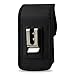 Galaxy S6, Galaxy S6 Edge Belt Case, Bomea Rugged Nylon Galaxy S6 S6 Edge Case with Metal Belt Clip Holster Cover (XL Size Fits with Otterbox/Lifeproof Case/Battery Case On) Black