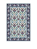 Huella deco Felpudo de Vinilo (Azul/Multicolor)