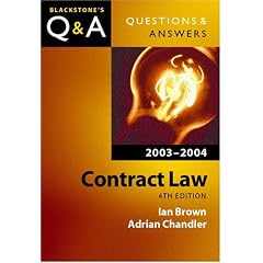 Contract Law (Blackstone's Law Q & A)
