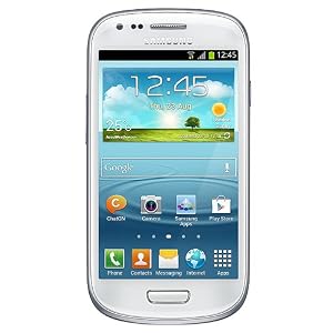 Samsung I8190 Galaxy S III Mini Unlocked with 5MP Camera, 4.0-Inch Touchscreen, Android 4.1, Bluetooth and GPS - No Warranty - Ceramic White