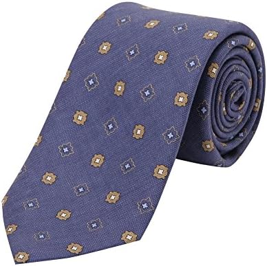 Cambridge Members Men's Tartan Wool Tie Orange Check Business Dan Smatree Sky Blue Party Business Formal Meeting Wedding Jacquard Extra length Herringbone Pattern Fleur De Lis Cotton Solid Skinny