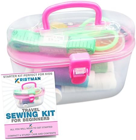 Kristman Beginners Travel Sewing Kit (Pink)