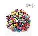 500PCS IFfree Craft Making Assorted Pom Poms,Hot Colors Pom Pons,Mini, 0.4 inch