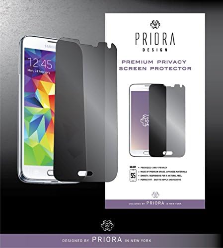 Priora Design Samsung Galaxy S5 Premium 360-Degree Privacy Screen Protector - 1 Pack (Lifetime Warranty)