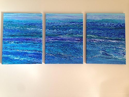 Warm and Windy Waves, Original fine art acrylic painting by Kathleen Arco