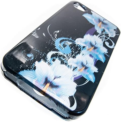 Apple iPhone 4 Cover Case by ShockWize; Imago Series (snap together 2 piece) Featuring designs and artwork that bring artsy creative depictions, animal prints, and cartoon characters to life, while form fitting hard plastic ensures the protection of your handheld investment iphone4 4s (IMGO) (Night lily)